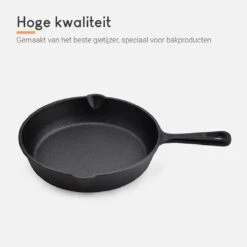 Ocina Gietijzeren Pan – Set Van 3 Stuks – ø25cm, ø19.5cm En ø16cm - Skillet - Koekenpan – Hapjespan – Koekenpan Inductie – Koekenpannenset - Gietijzeren Pan Bbq - Gietijzer - Incl. Receptenboek -Kwaliteitskeukenwinkel Voor Thuis 1200x1200 625