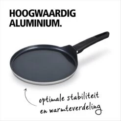 BRABANTIA INDU+ Pannenkoekenpan - Keramische Antiaanbaklaag - Ø 24 Cm - Inductie - Pfas Vrij -Kwaliteitskeukenwinkel Voor Thuis 1200x1200 801