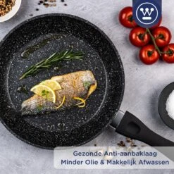 Westinghouse Koekenpan Inductie - Ø 24 Cm - Zwart Marmer - Geschikt Voor Alle Warmtebronnen -Kwaliteitskeukenwinkel Voor Thuis 1200x1200 841