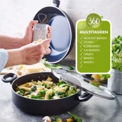 Greenpan Torino Keramische Hapjespan - 28 Cm - Met Glazen Deksel -Kwaliteitskeukenwinkel Voor Thuis 1200x1200 877