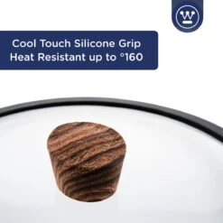 Westinghouse Hapjespan Inductie - Ø 32 Cm - Zwart Marmer - Speciale Editie - Met Deksel -Kwaliteitskeukenwinkel Voor Thuis 1200x1200 901