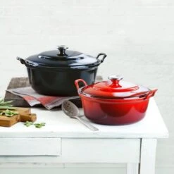 Le Creuset Braadpan Faitout Tradition Kersenrood - ø 24 Cm / 3 Liter -Kwaliteitskeukenwinkel Voor Thuis 1200x1200 957