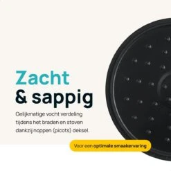 MOA Gietijzeren Braadpan - Inhoud 4,75 Liter - 26CM - Rond - Alle Warmtebronnen - Ook Voor Inductie - Gewicht 5,8 Kg - Bordeaux Rood - MC26BR -Kwaliteitskeukenwinkel Voor Thuis 1200x1200 964