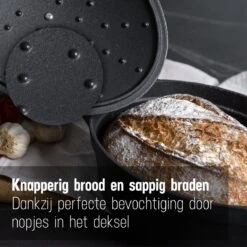 Gietijzeren Braadpan - Sudderpan Zwart Van Daumonet - Ovaal - Ø 29 Cm - 3 Liter - 100% PFAS & PFOA Vrij - Emaille - Geschikt Voor Alle Warmtebronnen - Elektrisch - Gas - Halogeen - Inductie - Keramisch - Vaatwasserbestendig -Kwaliteitskeukenwinkel Voor Thuis 1200x1200 983