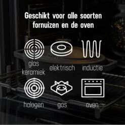 Gietijzeren Braadpan - Sudderpan Zwart Van Daumonet - Ovaal - Ø 29 Cm - 3 Liter - 100% PFAS & PFOA Vrij - Emaille - Geschikt Voor Alle Warmtebronnen - Elektrisch - Gas - Halogeen - Inductie - Keramisch - Vaatwasserbestendig -Kwaliteitskeukenwinkel Voor Thuis 1200x1200 989