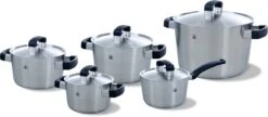 BK Conical Cool Pannenset - 5-delig - RVS - Geschikt Voor Alle Warmtebronnen -Kwaliteitskeukenwinkel Voor Thuis 1200x525 1