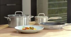 Tefal Virtuoso Pannenset 4-delig - Kookpan Ø 16/20/24 Cm + Steelpan Ø 16 Cm -Kwaliteitskeukenwinkel Voor Thuis 1200x633