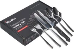 Deleca 8 Persoons Bestekset (48-delig) - Lepels, Messen, Vorken & Steakmessen - Vaatwasserbestendig - Zilver / RVS 18 Deleca 8 Persoons Bestekset (48-delig) - Lepels, Messen, Vorken & Steakmessen - Vaatwasserbestendig - Zilver / RVS -Kwaliteitskeukenwinkel Voor Thuis 1200x799 96