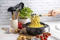 Smile 10-Delige Pannenset - Anti Aanbaklaag - Vaatwasser Bestendig - Zwart - MGK-17 -Kwaliteitskeukenwinkel Voor Thuis 1200x800 163