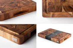 VDN Professionele Snijplank Acacia Hout Met Sapgeul En Handvatten – Hakblok 26x38x3.5 Cm -Kwaliteitskeukenwinkel Voor Thuis 1200x800 174