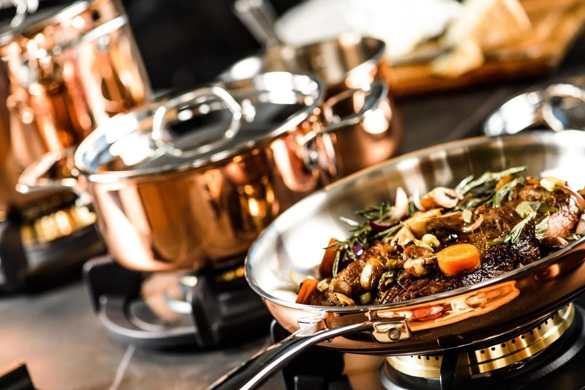 Koekenpan Ø26cm Met Deksel - Inductie - Koper - DUCQ 9 Koekenpan Ø26cm Met Deksel - Inductie - Koper - DUCQ - Afbeelding 9