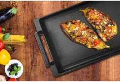 Eurolux Teppanyaki Plaat Met Grepen - 41 X 24 X 2.5 Cm - Zwart - Aluminium - Geschikt Voor Alle Warmtebronnen -Kwaliteitskeukenwinkel Voor Thuis 1200x815 4