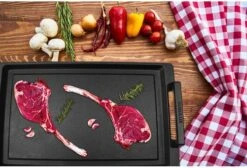 Eurolux Teppanyaki Plaat Met Grepen - 41 X 24 X 2.5 Cm - Zwart - Aluminium - Geschikt Voor Alle Warmtebronnen -Kwaliteitskeukenwinkel Voor Thuis 1200x815 5