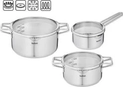 Tefal Nordica Pannenset 3 Delig - Steelpan Ø 16 Cm & Kookpan Ø 20 + Ø 24 Cm -Kwaliteitskeukenwinkel Voor Thuis 1200x853 4