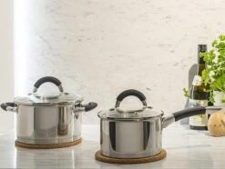 Sola Pannenset Venice - 4 Delig - Ø 16,16,18,20 Cm - Zilver - RVS - Sandwichbodem -Kwaliteitskeukenwinkel Voor Thuis 1200x906 4