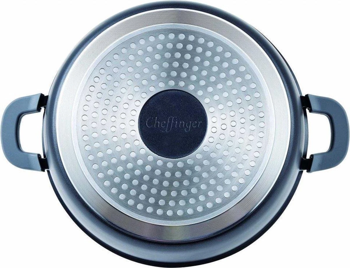 Cheffinger Cooking | Braadpan Met Deksel | 28cm | Alle Warmtebronnen |DC28 3 Cheffinger Cooking | Braadpan Met Deksel | 28cm | Alle Warmtebronnen |DC28 - Afbeelding 3