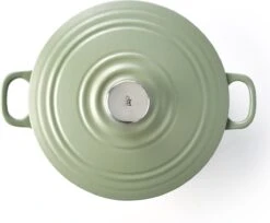 BK Bourgogne Braadpan Ø 24 Cm - Groen - Gietijzer - Inductie -Kwaliteitskeukenwinkel Voor Thuis 1200x993 4