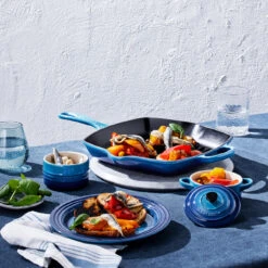 Le Creuset Grillpan Signature - Azure - 26 X 26 Cm - Geëmailleerde Anti-aanbaklaag -Kwaliteitskeukenwinkel Voor Thuis 20183262200422 alt4