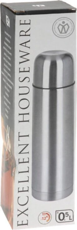 Merkloos Excellent Houseware Bullet Isolatiekan - 0,5 L - RVS -Kwaliteitskeukenwinkel Voor Thuis 401x1200