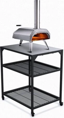 Ooni - Tafel - Medium - Pizza Tafel - 60x80x 90cm - RVS - Zwart -Kwaliteitskeukenwinkel Voor Thuis 654x1200 2
