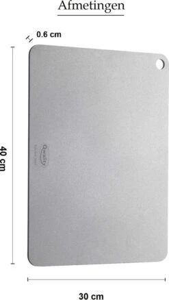 Pizzasteen Van Staal – Pizza Steen - Pizza En Brood Bakken - 40 X 30 X 0,6 Cm - Cadeau Voor Man - Kitchen Steel By Qwality -Kwaliteitskeukenwinkel Voor Thuis 677x1200