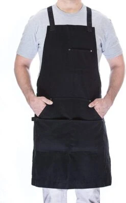 BBQ Schort - Professioneel - Schort - Zwart - Keukenschort - Kwaliteit - Garantie - 68 Cm X 86 Cm -Kwaliteitskeukenwinkel Voor Thuis 746x1200 1