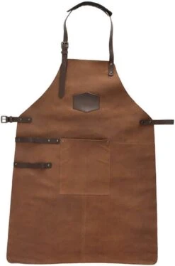Old West BBQ Schort Barbecue Schort Leer - Cognac Bruin 15 Old West BBQ Schort Barbecue Schort Leer - Cognac Bruin -Kwaliteitskeukenwinkel Voor Thuis 792x1200 2