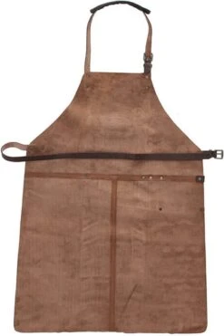 Old West BBQ Schort Barbecue Schort Leer - Cognac Bruin 14 Old West BBQ Schort Barbecue Schort Leer - Cognac Bruin -Kwaliteitskeukenwinkel Voor Thuis 799x1200 16