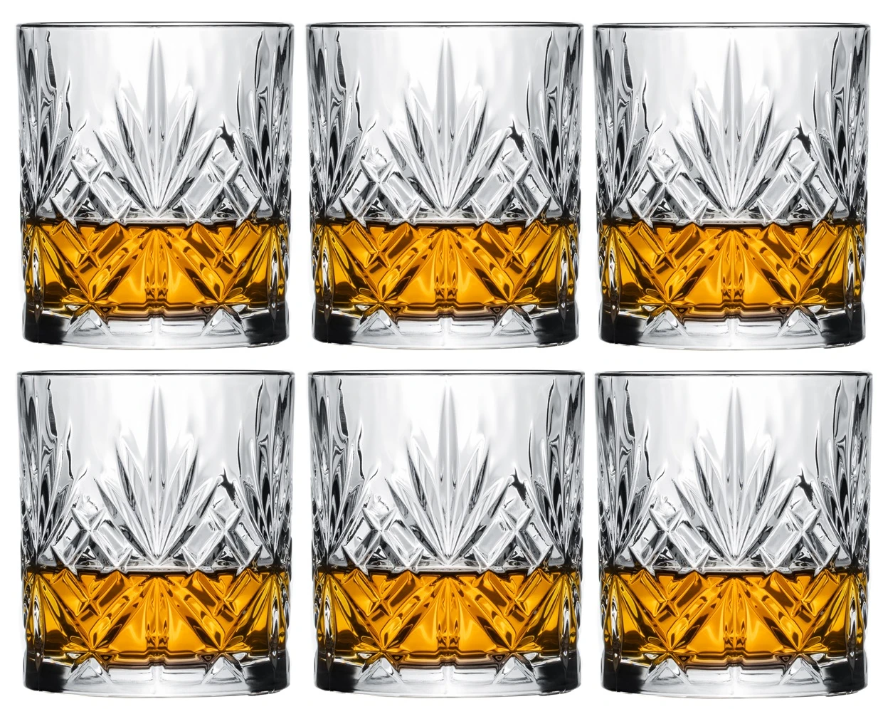Cookinglife Whiskey Glazen / Cocktailglazen / Waterglazen Moy - 340 Ml - 6 Stuks 2 Cookinglife Whiskey Glazen / Cocktailglazen / Waterglazen Moy - 340 Ml - 6 Stuks - Afbeelding 2