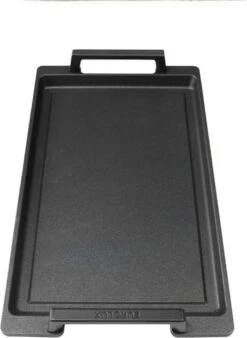 Eurolux Teppanyaki Plaat Met Grepen - 41 X 24 X 2.5 Cm - Zwart - Aluminium - Geschikt Voor Alle Warmtebronnen -Kwaliteitskeukenwinkel Voor Thuis 878x1200