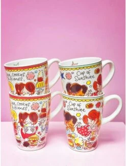 Blond Amsterdam Even Bijkletsen Beker XL 500 Ml - Mint Rand -Kwaliteitskeukenwinkel Voor Thuis 910x1200