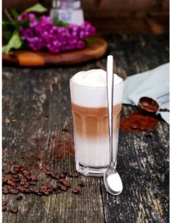 Merkloos Latte Macchiato Lepels – RVS Lange Yoghurt, Dessert Of Koffie Lepeltjes – Set Van 6 Stuks -Kwaliteitskeukenwinkel Voor Thuis 912x1200 2