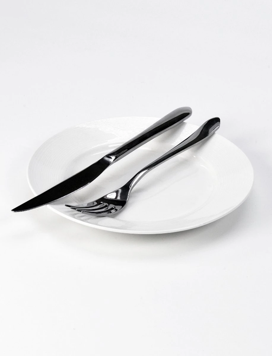 Merkloos Bestekset Luxe Round 24-delig | Premium Quality | 6 Personen 7 Merkloos Bestekset Luxe Round 24-delig | Premium Quality | 6 Personen - Afbeelding 7