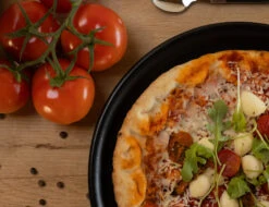 Jay Hill Pizzaborden Speckle Black - ø 32 Cm - 4 Stuks -Kwaliteitskeukenwinkel Voor Thuis AR7A5898