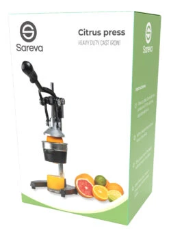 Sareva Citruspers - Gietijzer - Hevelmodel - Zwart -Kwaliteitskeukenwinkel Voor Thuis Citrus pers zwart current view