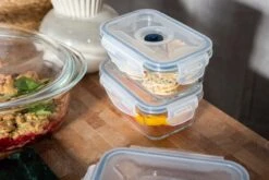 Sareva Vacuum Ovenschalen / Vershoudbakjes - Hittebestendig Glas - 8 Delige Set -Kwaliteitskeukenwinkel Voor Thuis Crumble in ovenschaal en vershoudbakjes 4 3