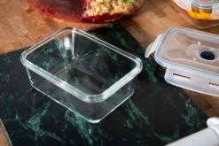 Sareva Vacuum Ovenschalen / Vershoudbakjes - Hittebestendig Glas - 8 Delige Set -Kwaliteitskeukenwinkel Voor Thuis Crumble in ovenschaal en vershoudbakjes 6 3
