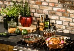 DUCQ Steelpan Met Deksel - Koper - ø 16 Cm / 1.5 Liter -Kwaliteitskeukenwinkel Voor Thuis DUCQ 030