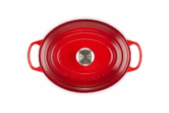 Le Creuset Braadpan Signature - Ovaal - Kersenrood - ø 33 Cm / 7.5 Liter -Kwaliteitskeukenwinkel Voor Thuis LC 20191021 HL PS FS 21178290602430 004 1