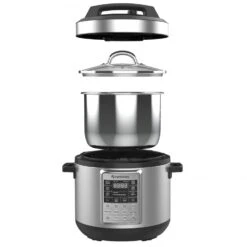 Espressions Smart Pressure Cooker / Multicooker / Slowcooker - 5.7 Liter - EP6000 -Kwaliteitskeukenwinkel Voor Thuis SmartPressureCooker57LexplodedviewLR 61a0f5ece41677.46431295