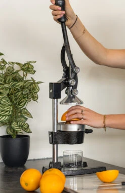 Sareva Citruspers - Gietijzer - Hevelmodel - Zwart -Kwaliteitskeukenwinkel Voor Thuis citruspers 3 1