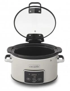 Crockpot Slowcooker - Digitaal - 3.5 Liter - CR060 -Kwaliteitskeukenwinkel Voor Thuis slowcooker beige 2